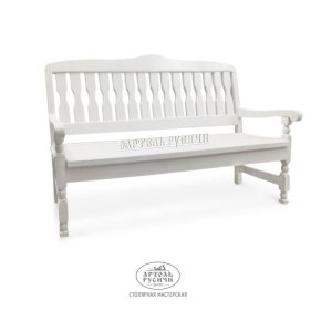 Скамья из массива натурального дерева «Прованс» 