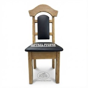 Стул из массива дерева с мягкими сидушкой и спинкой «Белгородский»