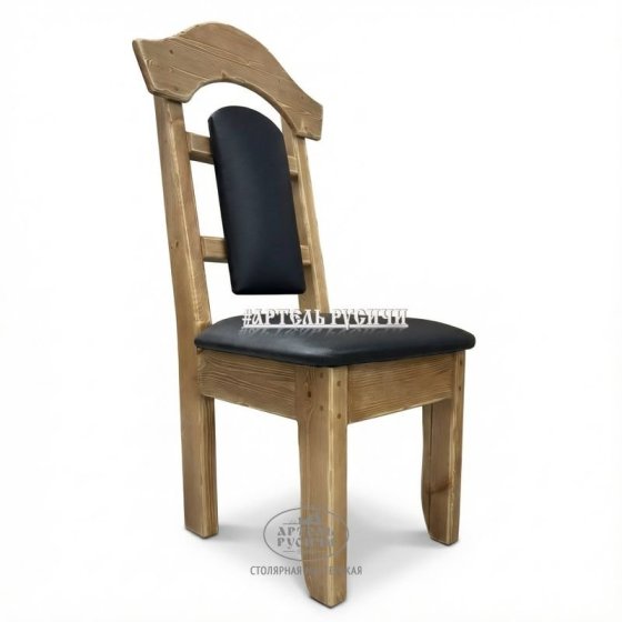 Стул из массива дерева с мягкими сидушкой и спинкой «Белгородский»