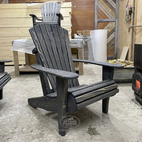 Адирондак – садовое кресло из массива дерева