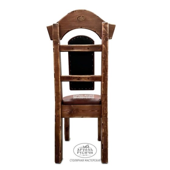 Стул из массива дерева с мягкими сидушкой и спинкой «Белгородский»