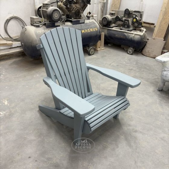 Адирондак  увеличенный – садовое кресло из массива дерева для улицы