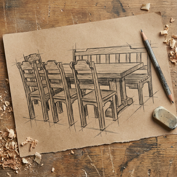 Характеристики Состаренная мебель «Ладожская» — русский Лофт | на 7-8 персон