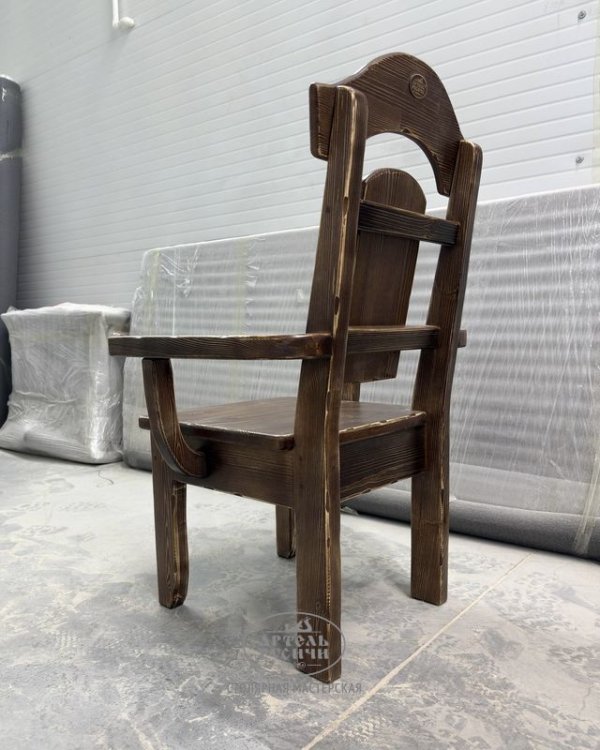 Кресло из дерева под старину «Белгородское» фото