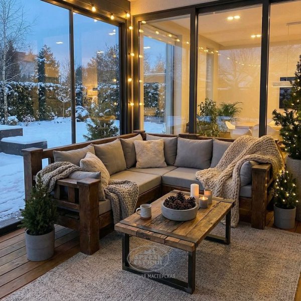 Угловой элемент дивана из массива сосны с подушками фото в сборе с диваном