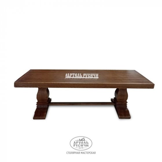 Большой массивный деревянный стол «Георгиевский»